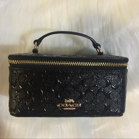 Coach Accessories Coach Black Embossed Vanity Case Nwt Poshmark